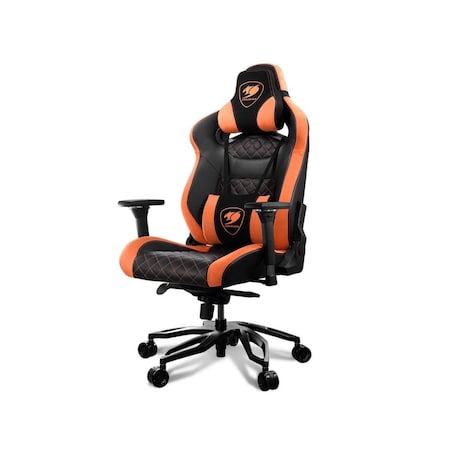 Cougar Cougar ARMOR TITAN PRO-3MTITANS.0001 170 deg Continuous Reclining with Full Steel Frame 160 kg Orange & Black Gaming Chair ARMOR TITAN PRO (3MTITANS.0001)